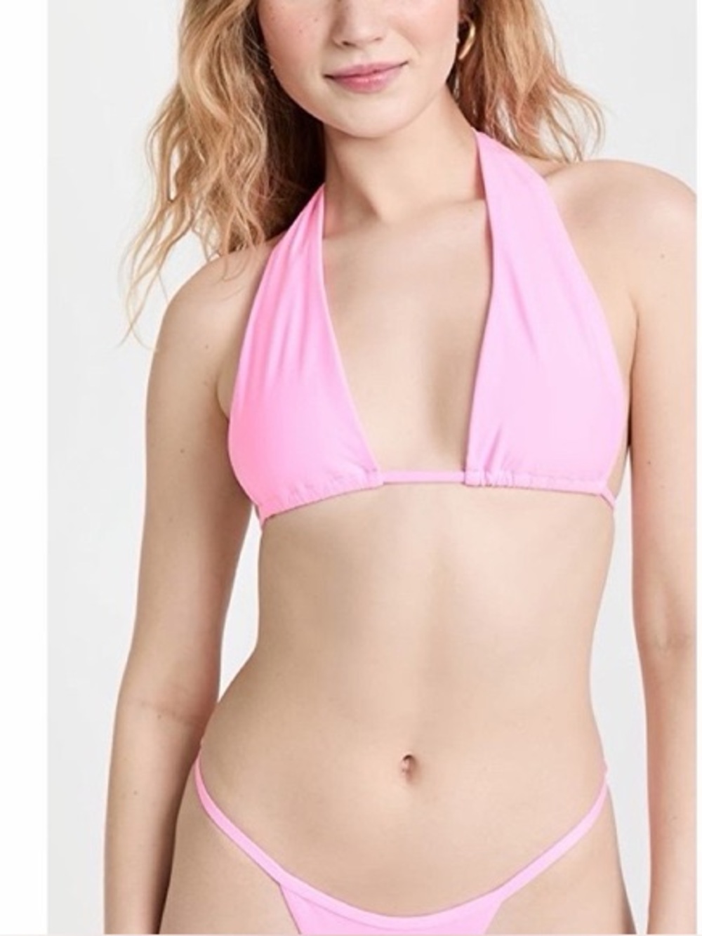 NWT Good American Sugar Pink Bikini & HR Bikini Bottom